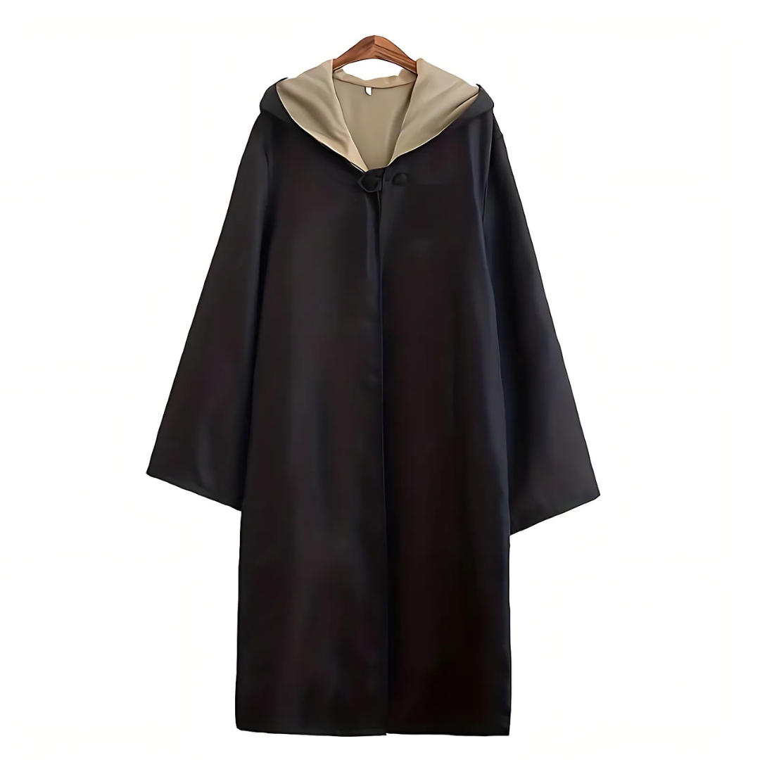 Cape de Sorcier Unisexe à Capuche - Costume Idéal pour Halloween et Cosplay