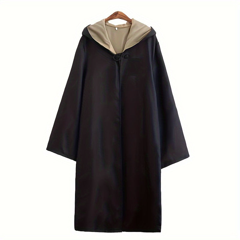 Cape de Sorcier Unisexe à Capuche - Costume Idéal pour Halloween et Cosplay