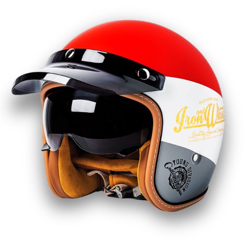 Casque de Moto Sécurisé DOT ECE - Style Classique et Confort Optimal
