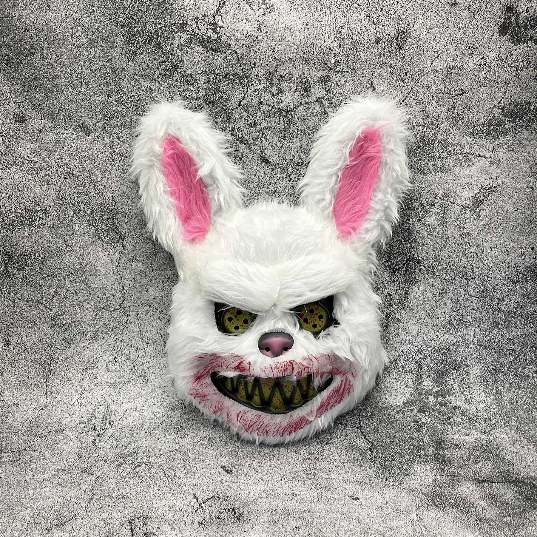 Masque Halloween Poilu Unisexe - Design Cartoon Effrayant et Confortable