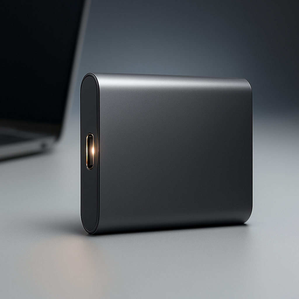 Disque Dur Externe SSD - Transferts Ultra-Rapides et Compact