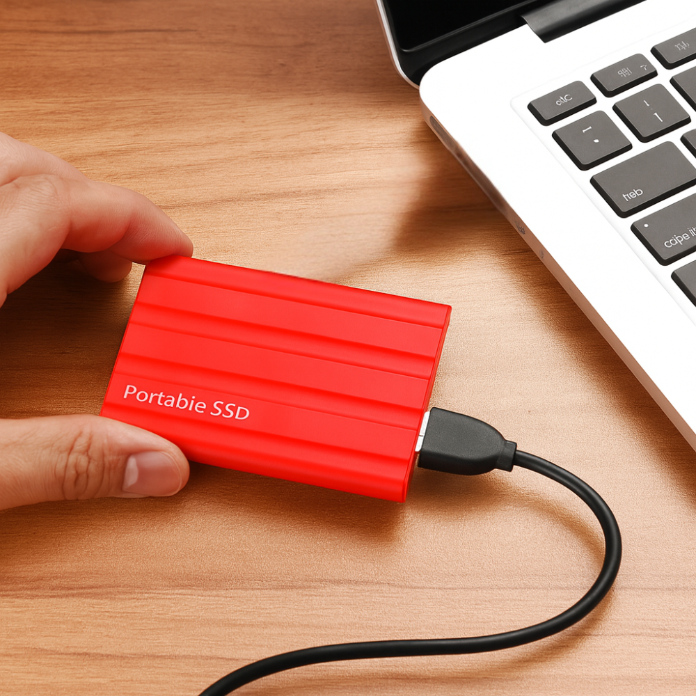 Disque Dur Externe SSD - Transfert Ultra-Rapide et Sécurisé