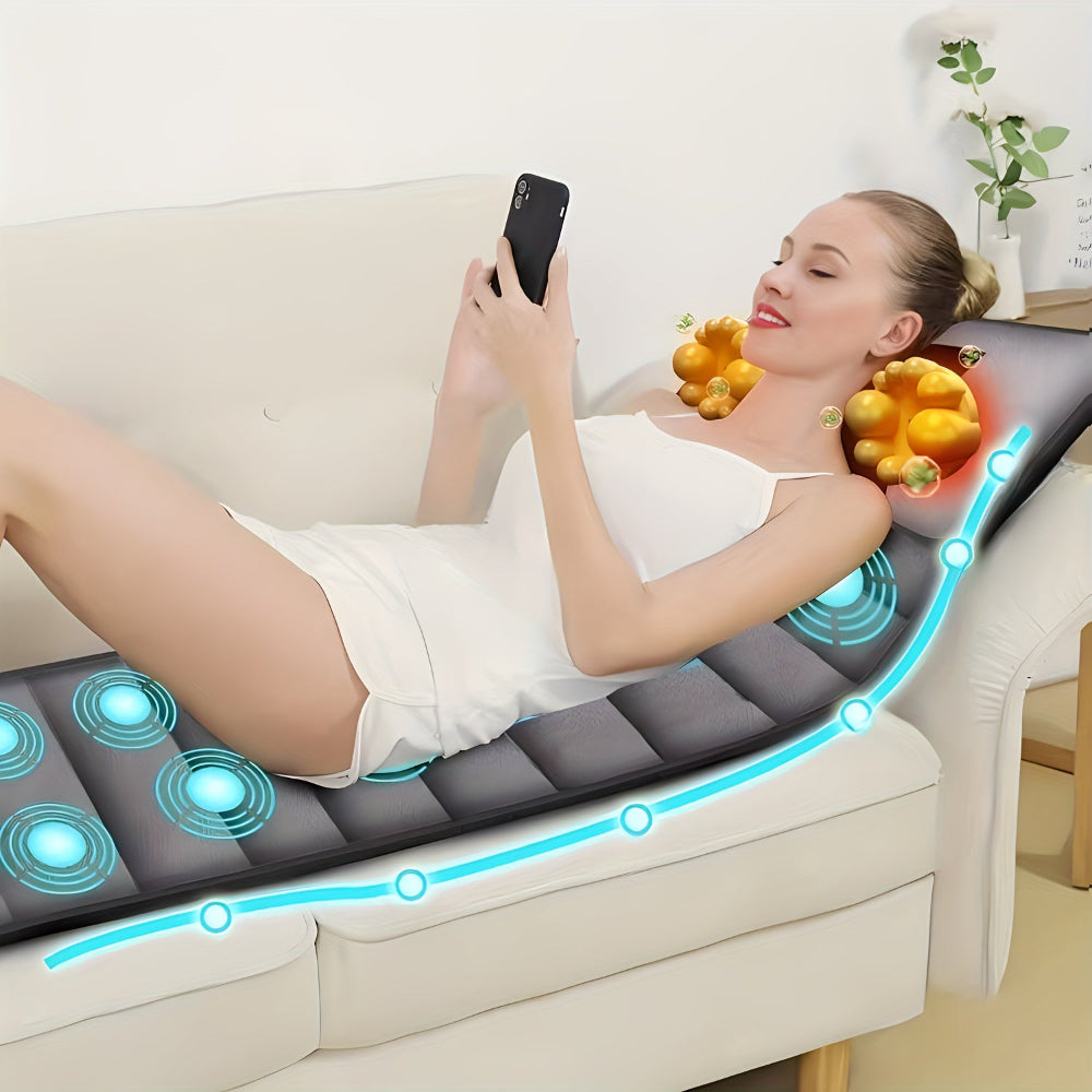 Tapis de Massage Chauffant - Relaxation et Soulagement du Dos