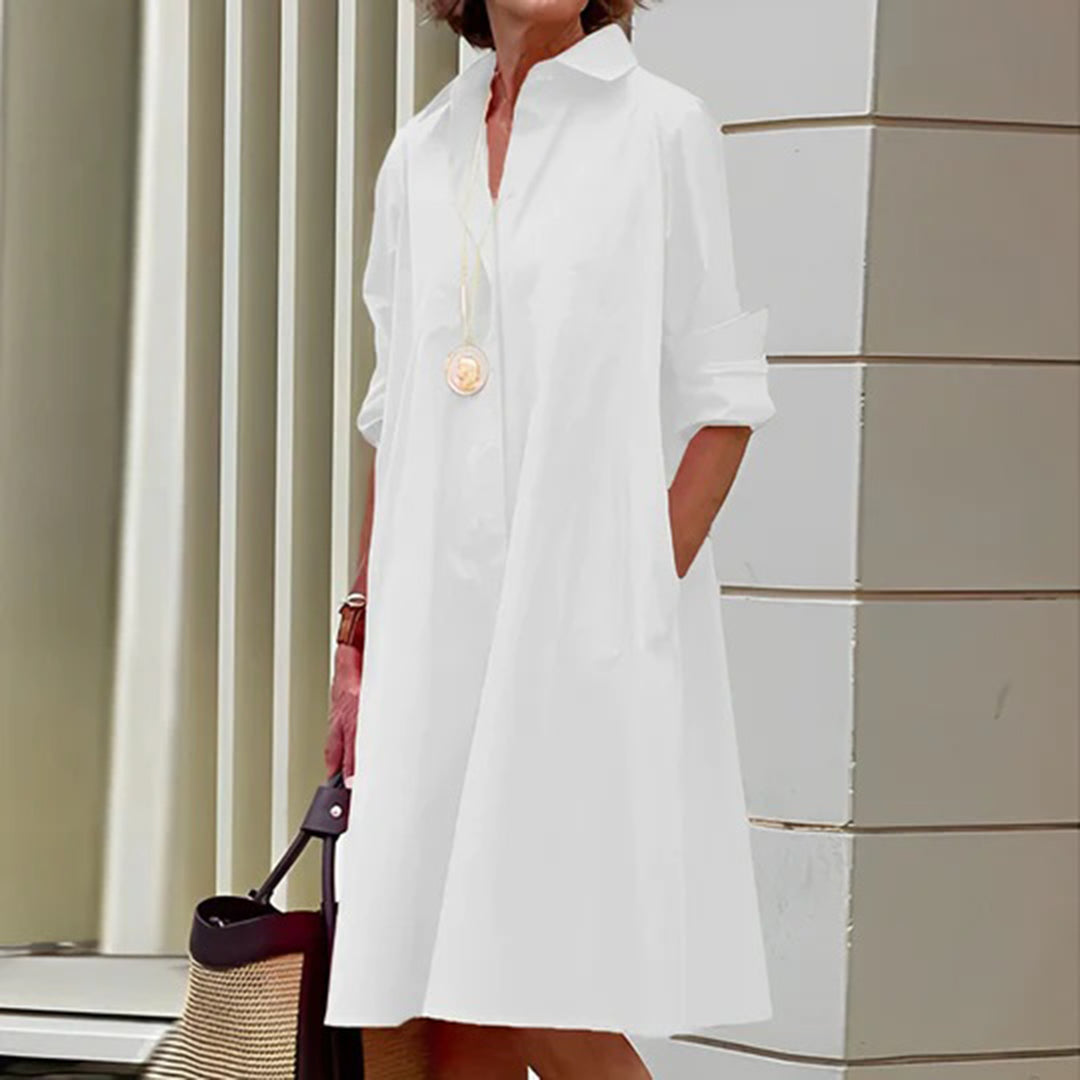 Robe Longue Élégante pour Femmes - Confort et Style Printanier Raffiné