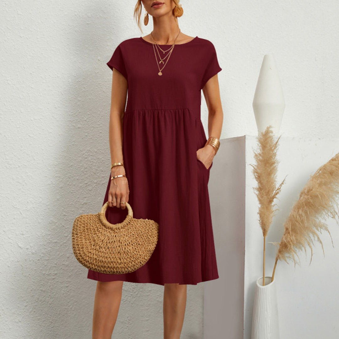 Robe d'Été Élégante pour Femmes - Polyester Écologique et Confort Optimal