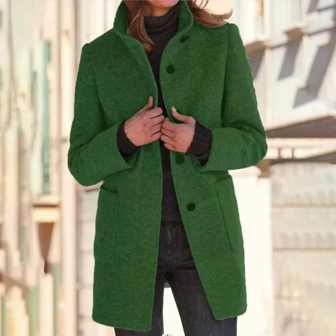 Manteau Long Femme à Manches Longues - Veste d'Hiver Chic et Polyvalente