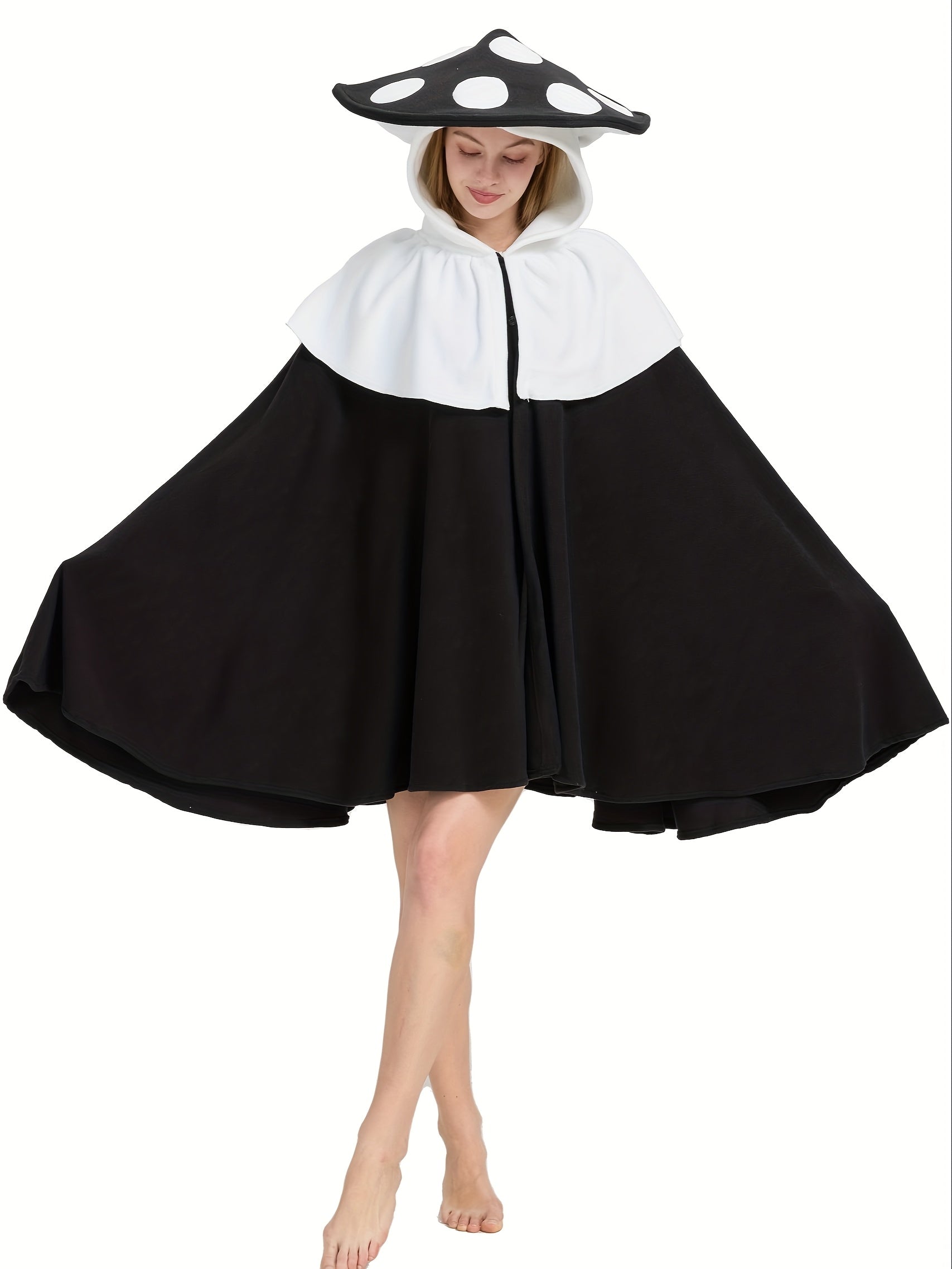 Cape de Costume Halloween Champignon - Design Fantasque et Confortable