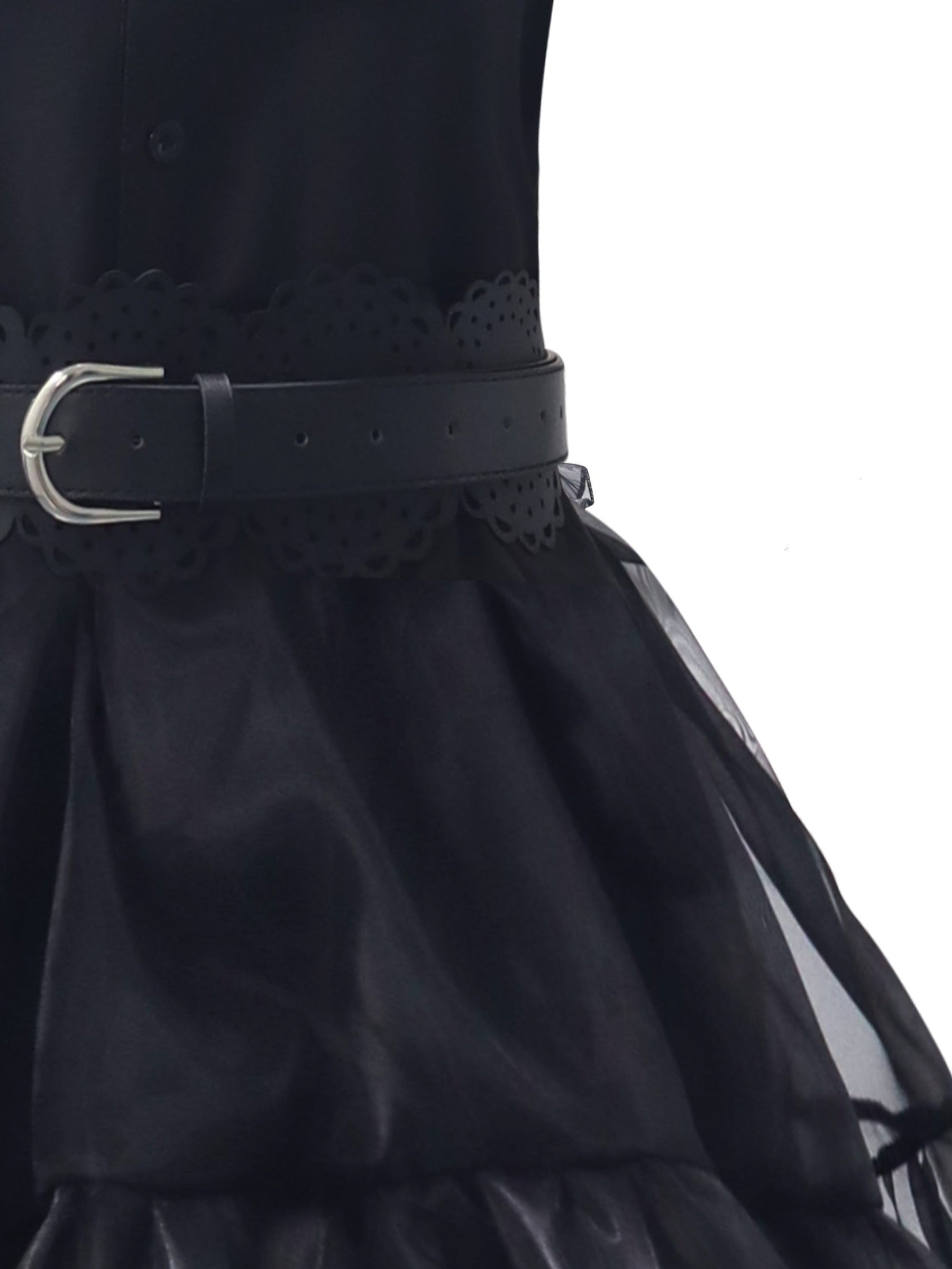 Robe Gothique à Volants pour Femmes - Ensemble Costume Complet avec Accessoires