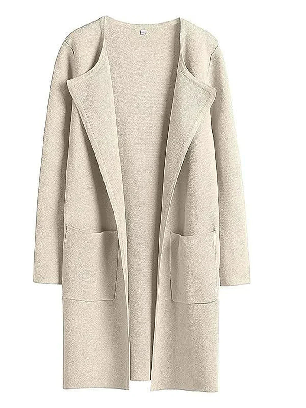 Manteau Long en Laine Mélangée - Élégance et Confort pour l'Hiver