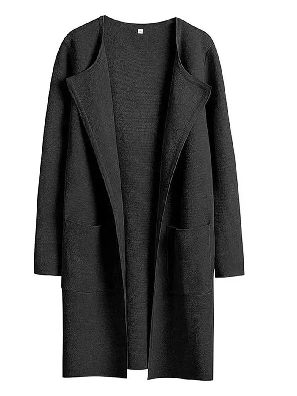 Manteau Long en Laine Mélangée - Élégance et Confort pour l'Hiver