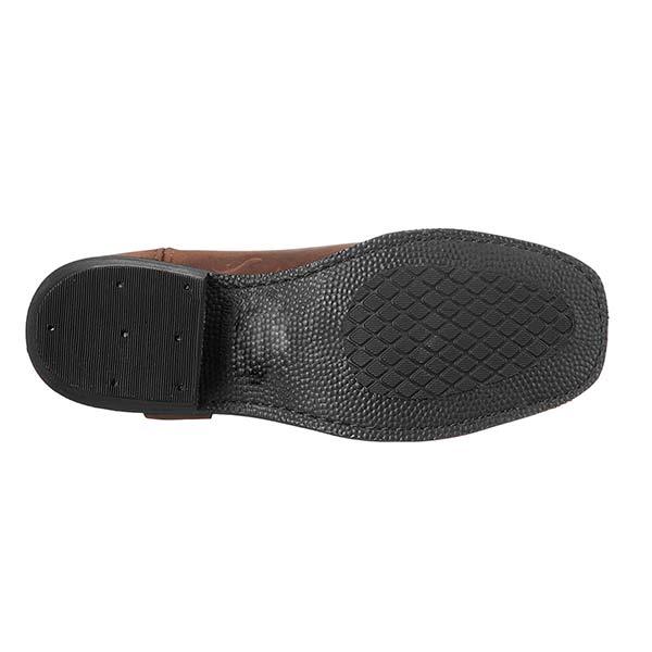 Bottes de Moto en Cuir pour Femmes - Mi-Hauteur avec Détail de Harnais