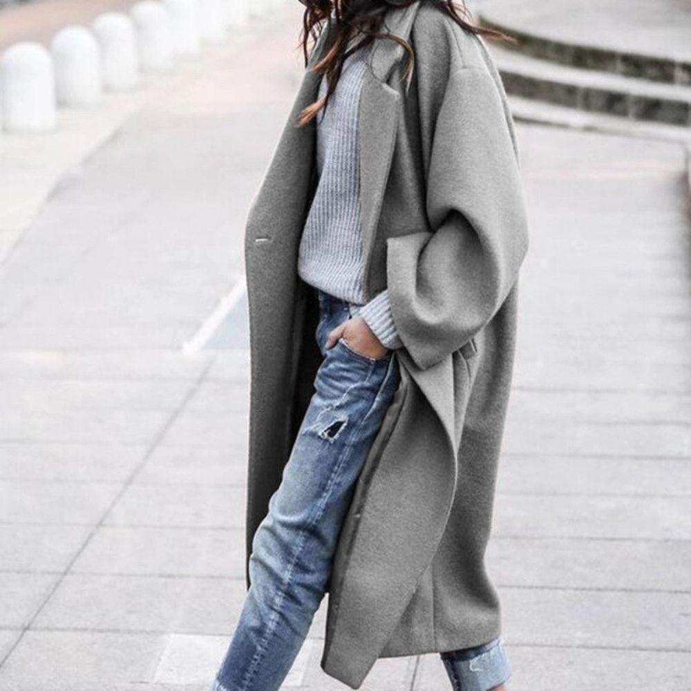 Manteau Long Oversize Femme - Confort et Style pour l'Automne et l'Hiver