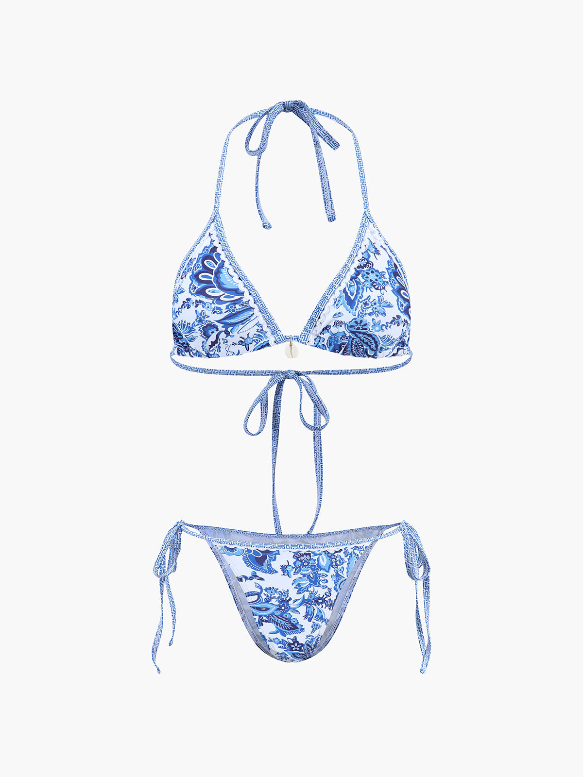 Bikini jersey col licou à séchage rapide femme boutons et style plage