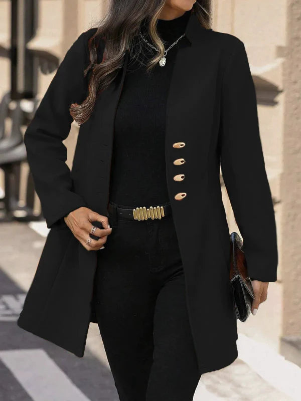 Manteau en Laine Mi-Long Femme - Élégance et Confort pour l'Hiver
