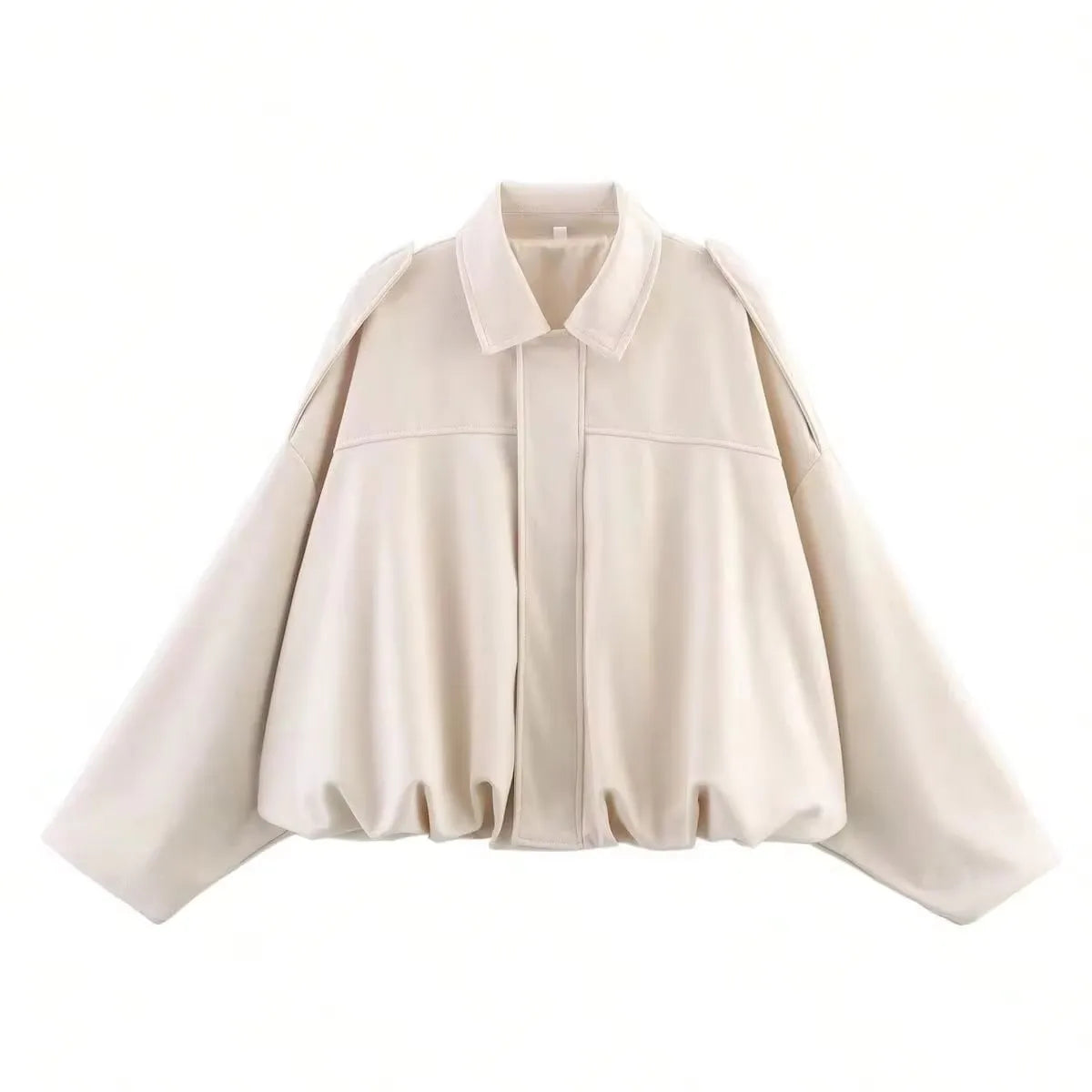 Veste Bomber en Suède pour Femmes - Style Vintage et Confort Ample