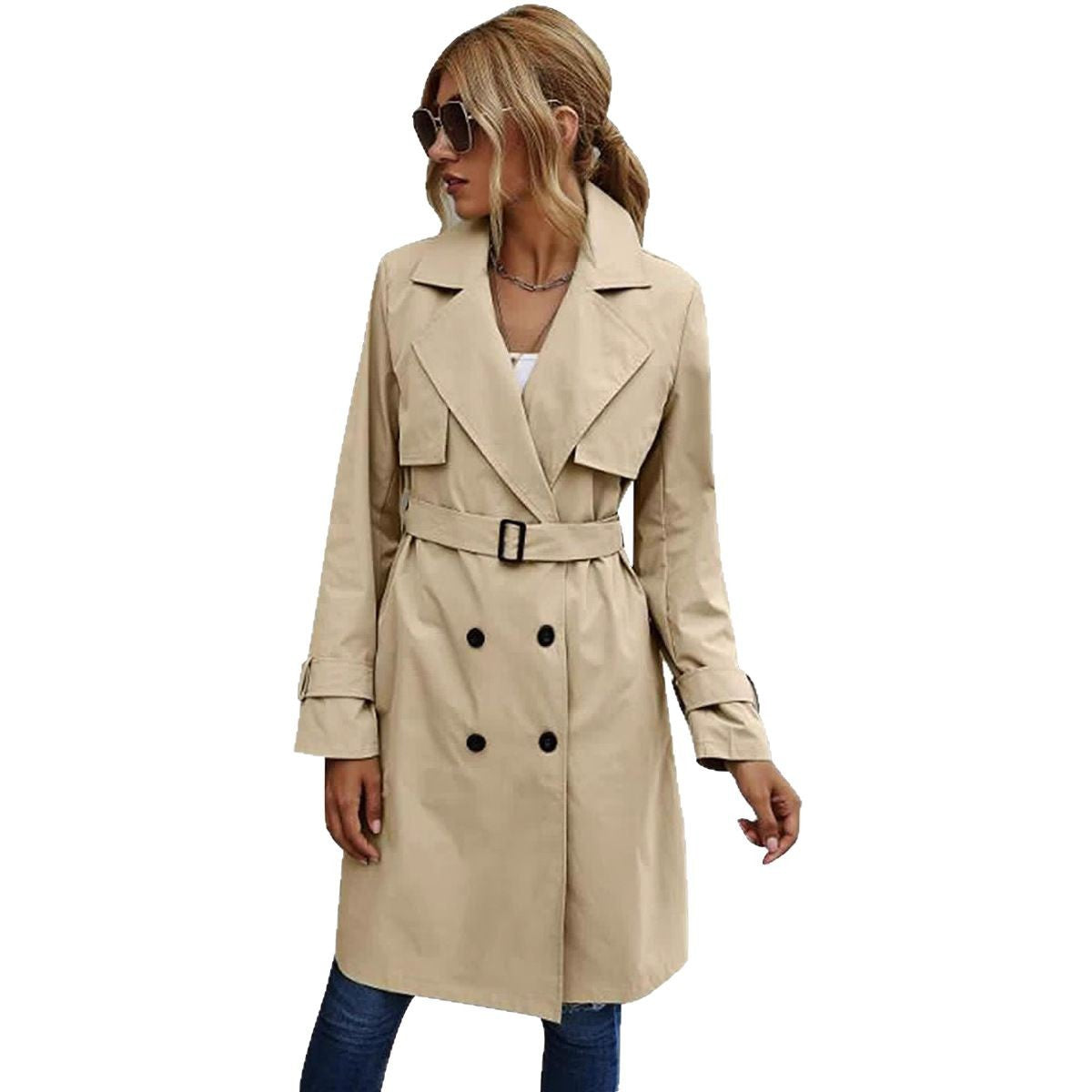 Manteau Long en Laine pour Femme - Élégance et Confort pour Saisons Froides