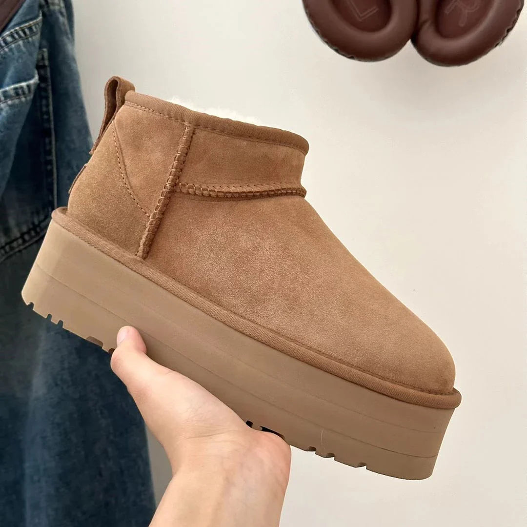 Bottes d'Hiver Ultra Mini pour Femmes - Doublure en Fourrure et Confort Optimal