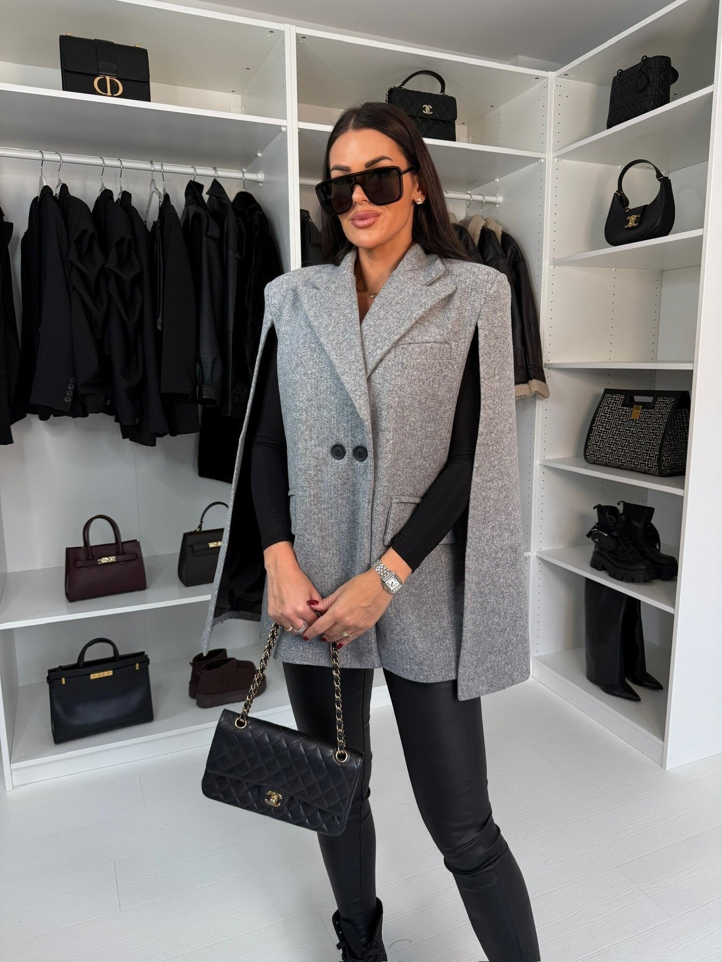 Manteau en Laine pour Femmes - Chic et Ample pour l'Hiver