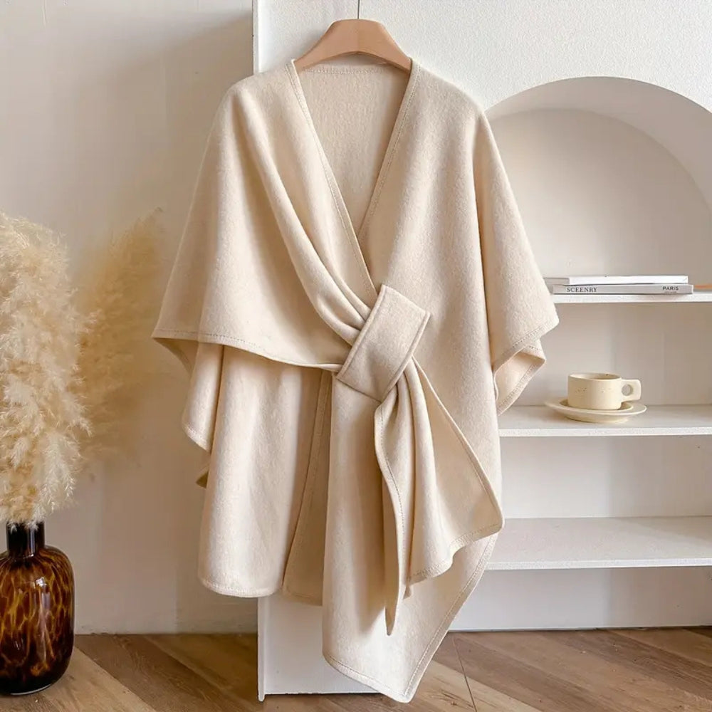 Poncho en Laine pour Femmes - Élégance et Chaleur pour Automne