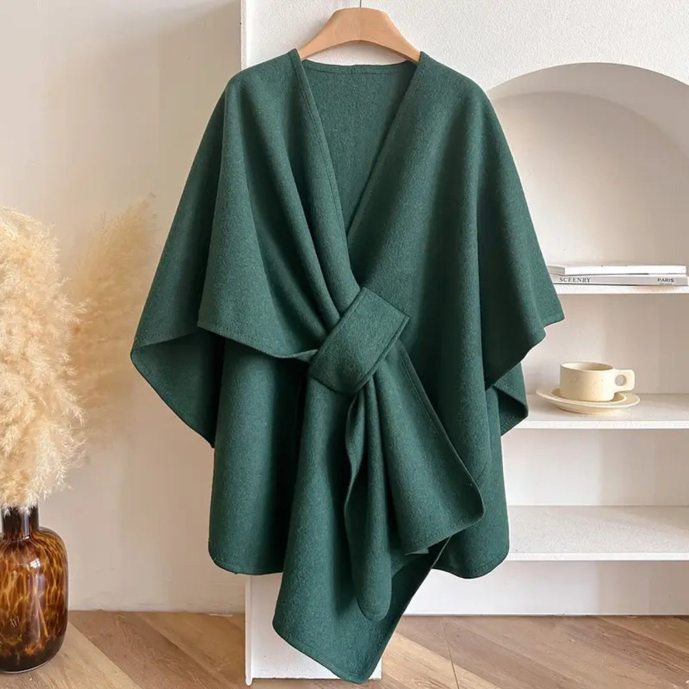 Poncho en Laine pour Femmes - Élégance et Chaleur pour Automne