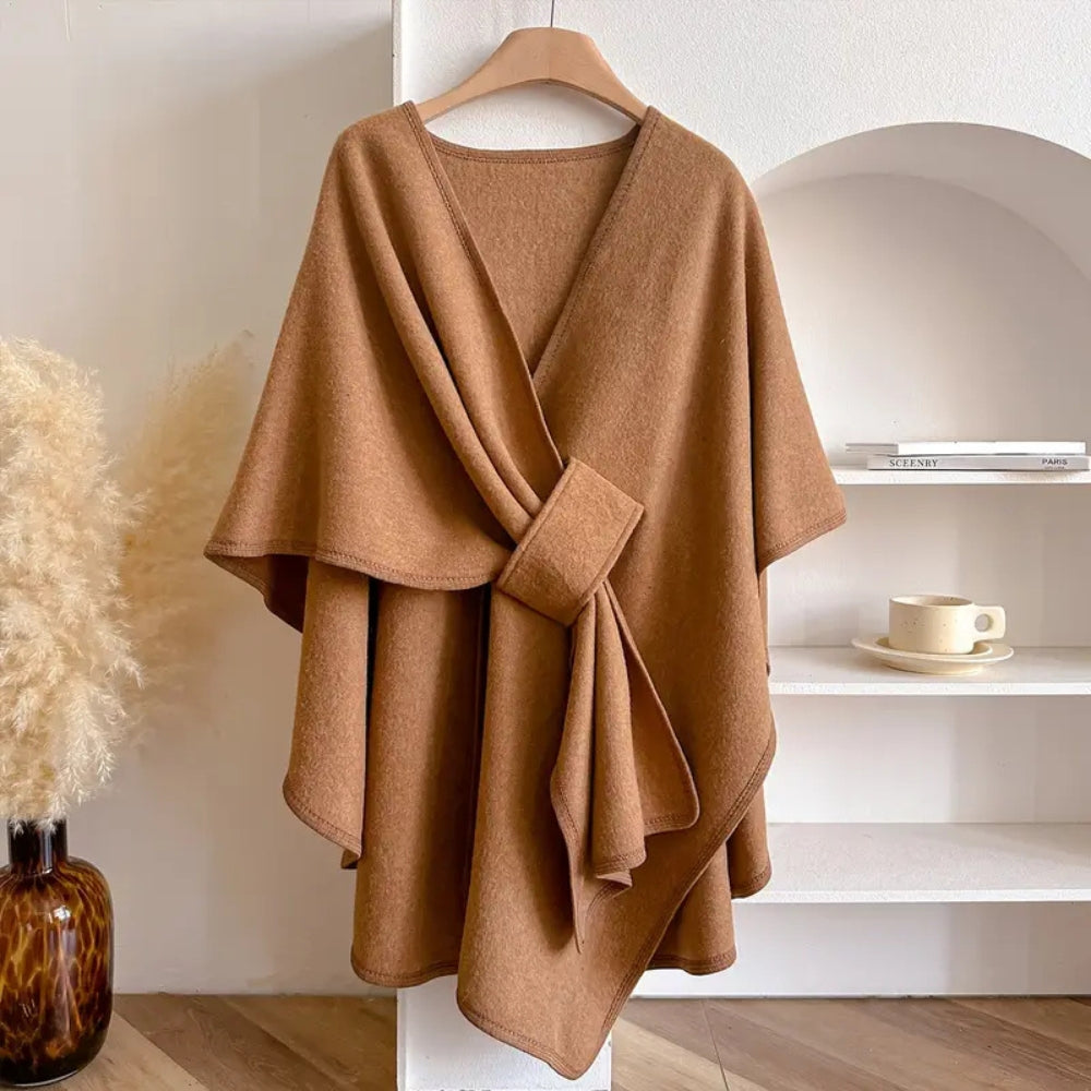 Poncho en Laine pour Femmes - Élégance et Chaleur pour Automne
