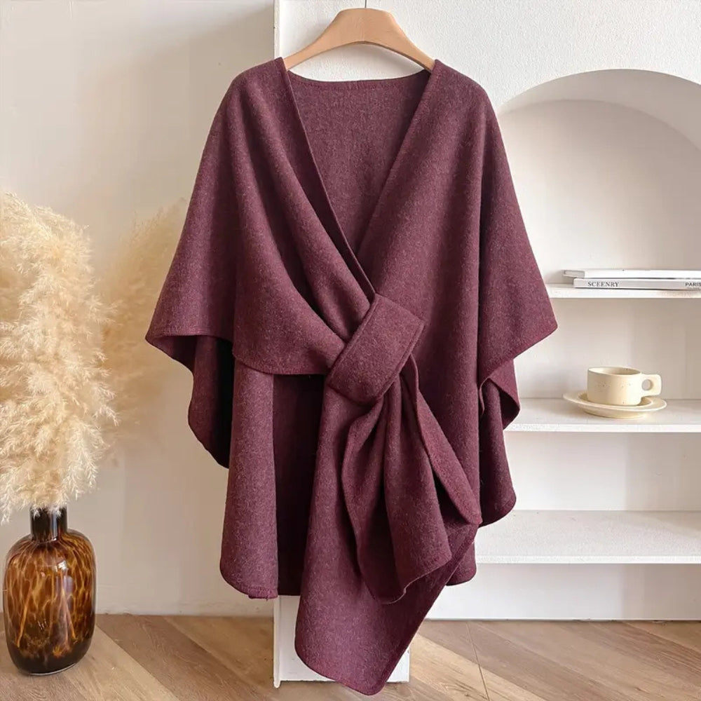 Poncho en Laine pour Femmes - Élégance et Chaleur pour Automne