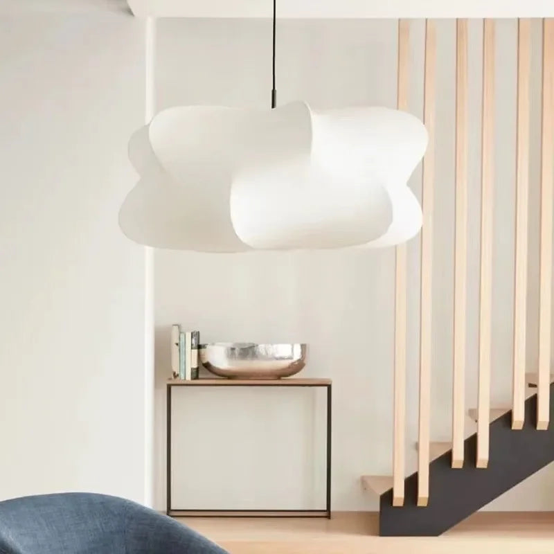 Lampe à Pendentif Japonaise - Design Wabi Sabi en Soie Élégante
