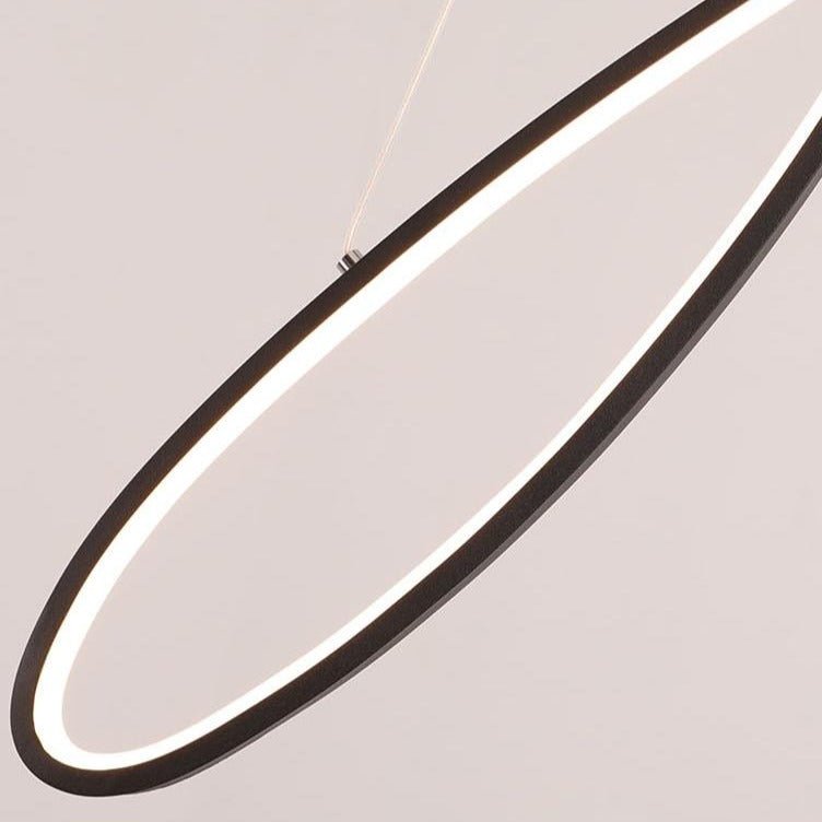 Lustre LED Moderne et Élégant - Éclairage Économe en Énergie et Dimmable