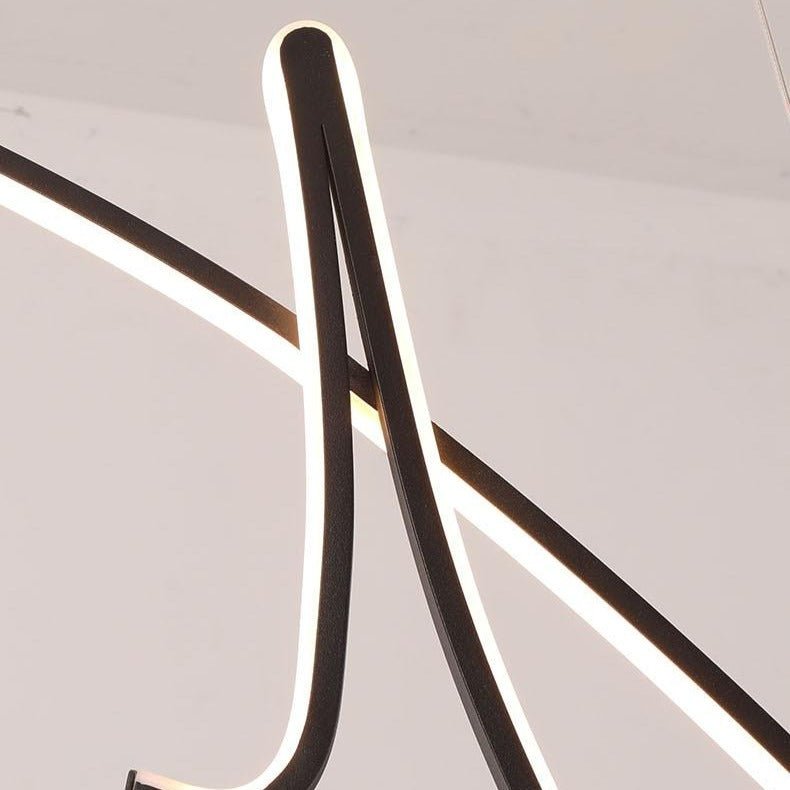 Lustre LED Moderne et Élégant - Éclairage Économe en Énergie et Dimmable