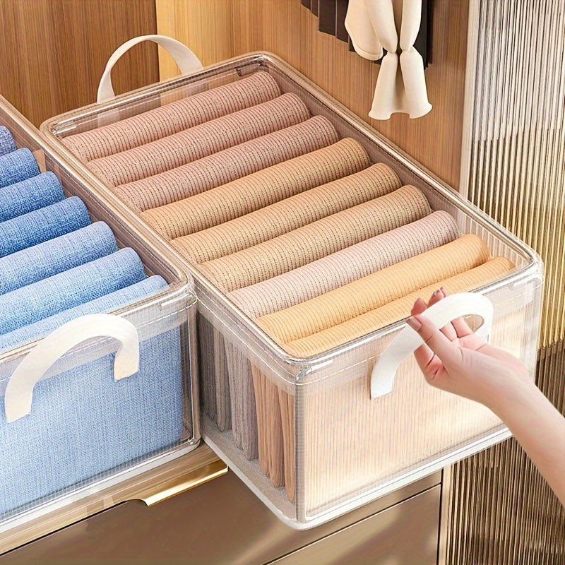 Bacs de Rangement Durables avec Poignées - Organisation Pratique et Polyvalente