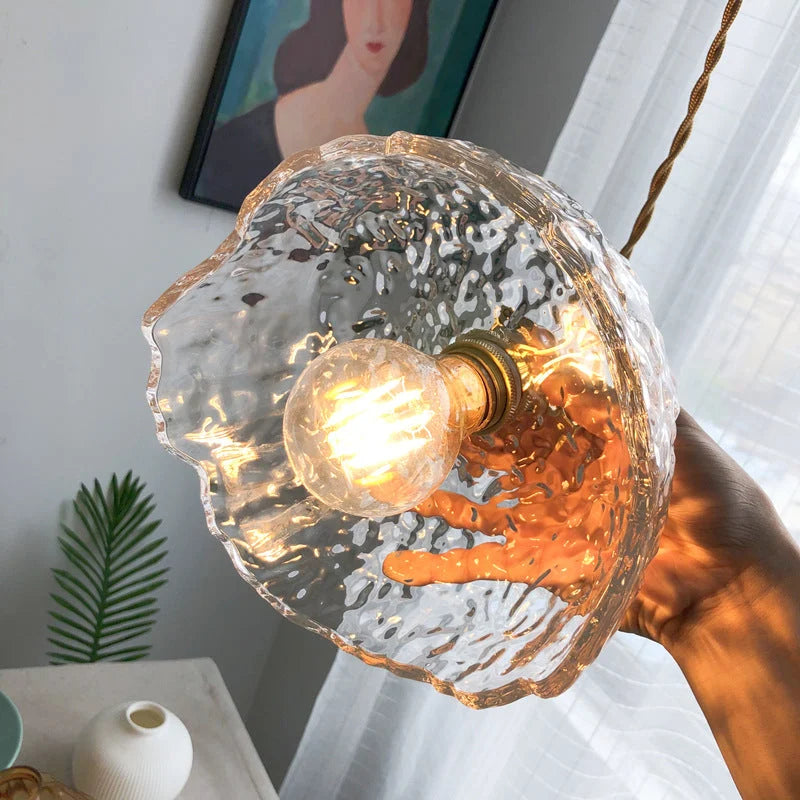 Lampe Suspendue en Laiton et Verre - Élégance Moderne et Installation Facile