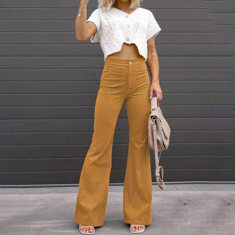 Pantalon Évasé Écologique pour Femmes - Confort et Élégance au Quotidien