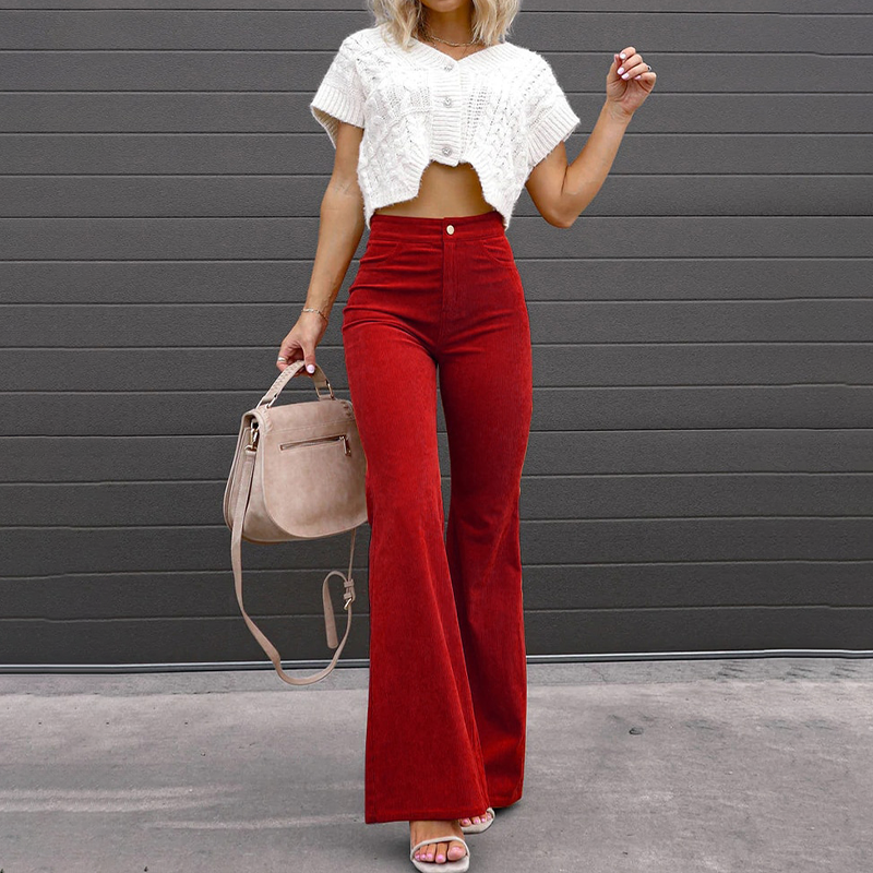 Pantalon Évasé Écologique pour Femmes - Confort et Élégance au Quotidien