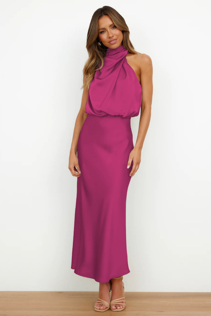 Robe de Soirée Maxi Hors-Épaule - Élégance et Confort pour Toutes Occasions