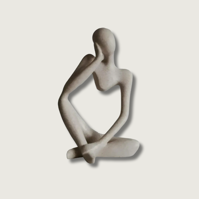 Sculpture Abstraite Penseur - Fait Main et Design Unique