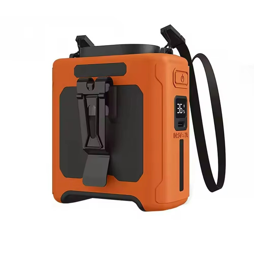 Ventilateur Portable avec Batterie Externe - Confort et Éclairage Pratique en Déplacement