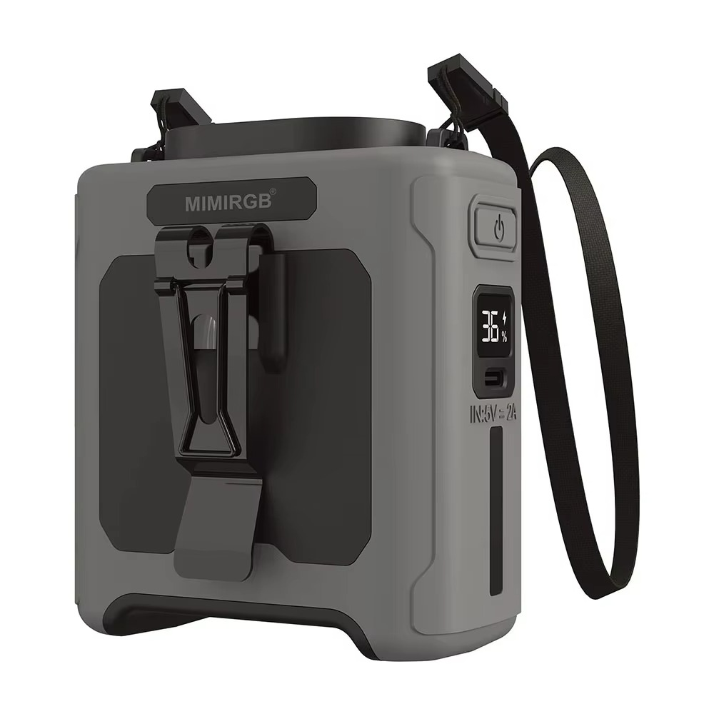 Ventilateur Portable avec Batterie Externe - Confort et Éclairage Pratique en Déplacement