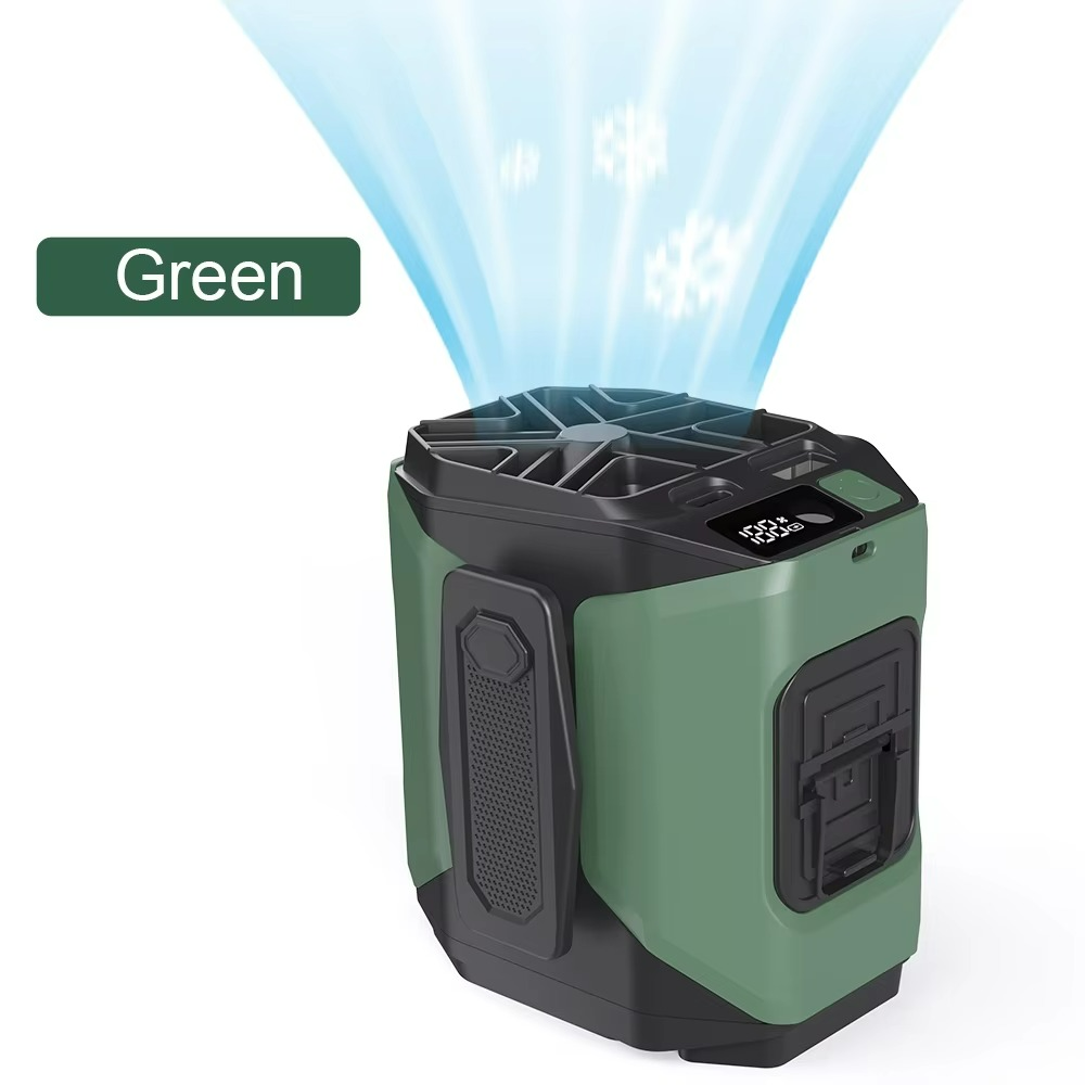 Ventilateur Portable avec Batterie Externe - Confort et Éclairage Pratique en Déplacement