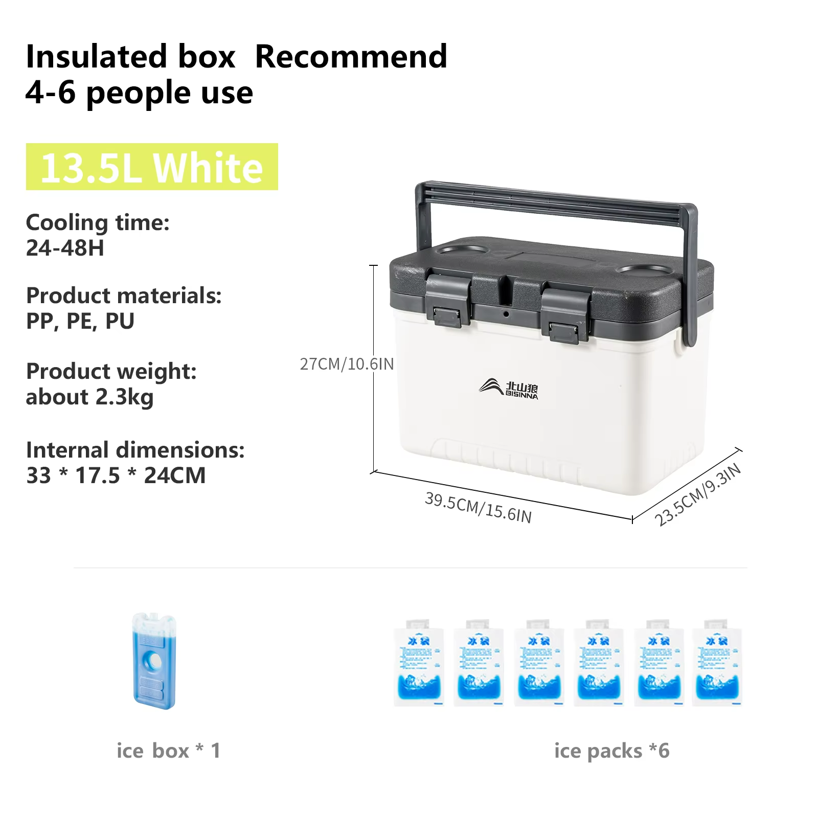 Refroidisseur Portable Grande Capacité - Conservation du Froid Durable jusqu'à 48 Heures
