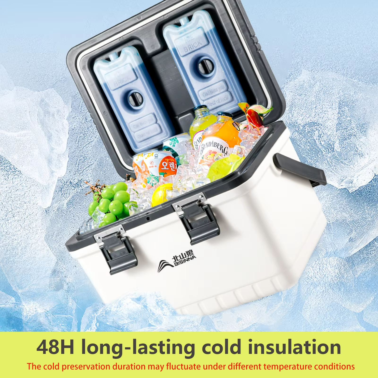 Refroidisseur Portable Grande Capacité - Conservation du Froid Durable jusqu'à 48 Heures
