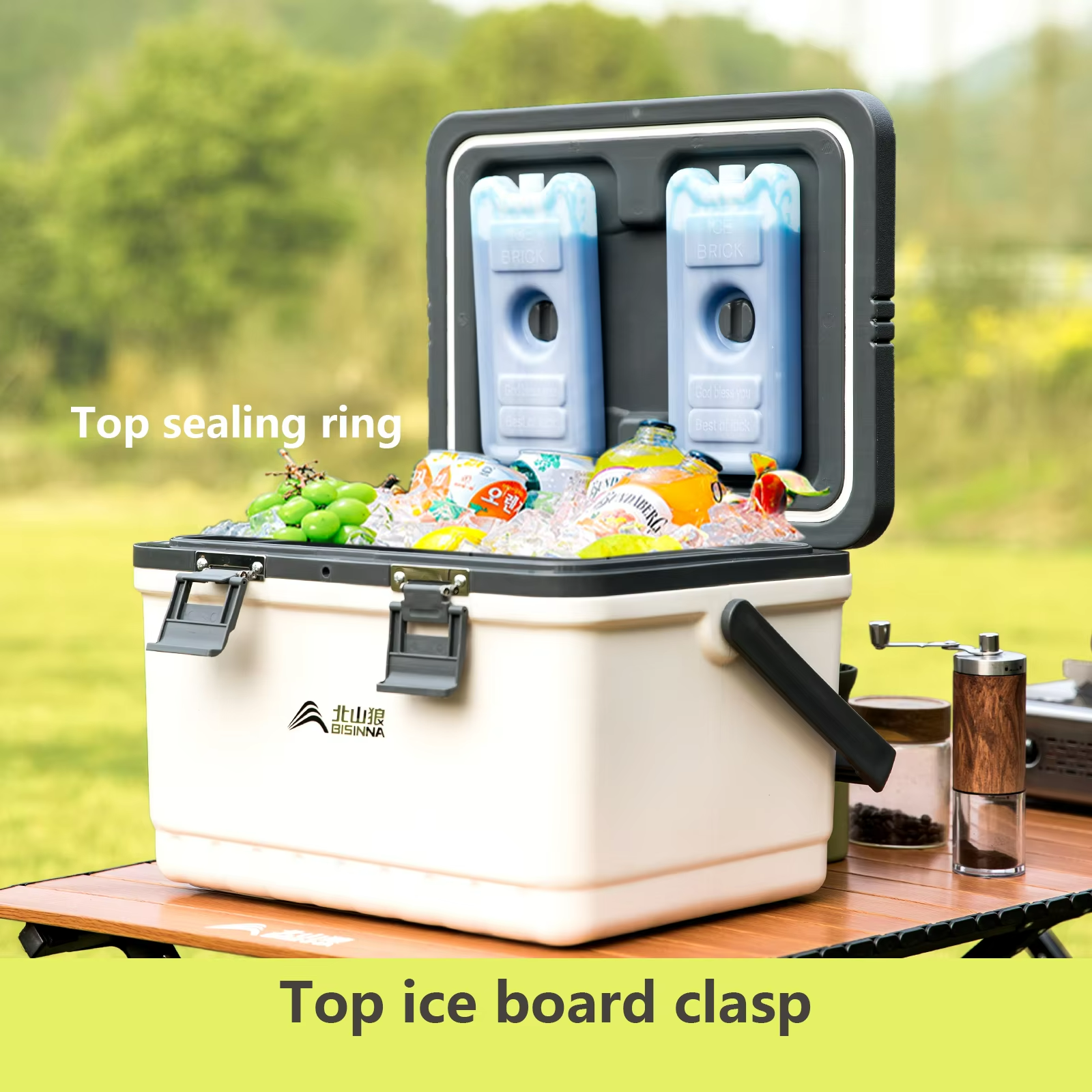 Refroidisseur Portable Grande Capacité - Conservation du Froid Durable jusqu'à 48 Heures