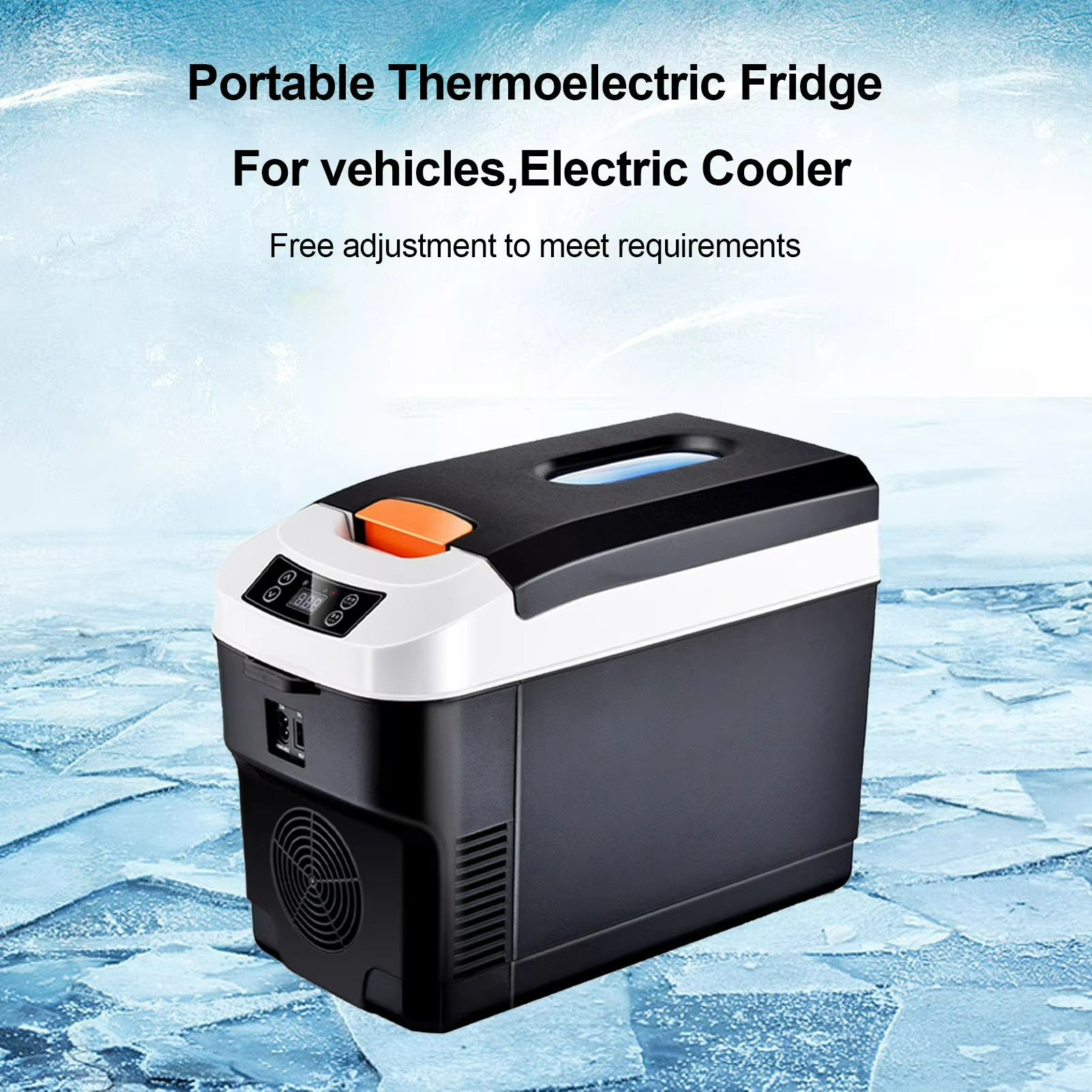 Réfrigérateur Portable Électrique 10L - Double Tension et Design Élégant