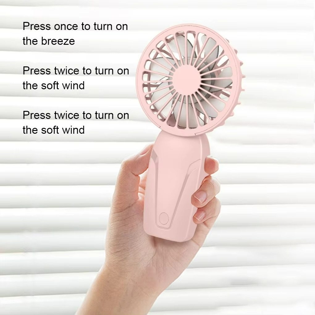 Ventilateur Portable Rechargeable USB - Compact et Silencieux pour Été