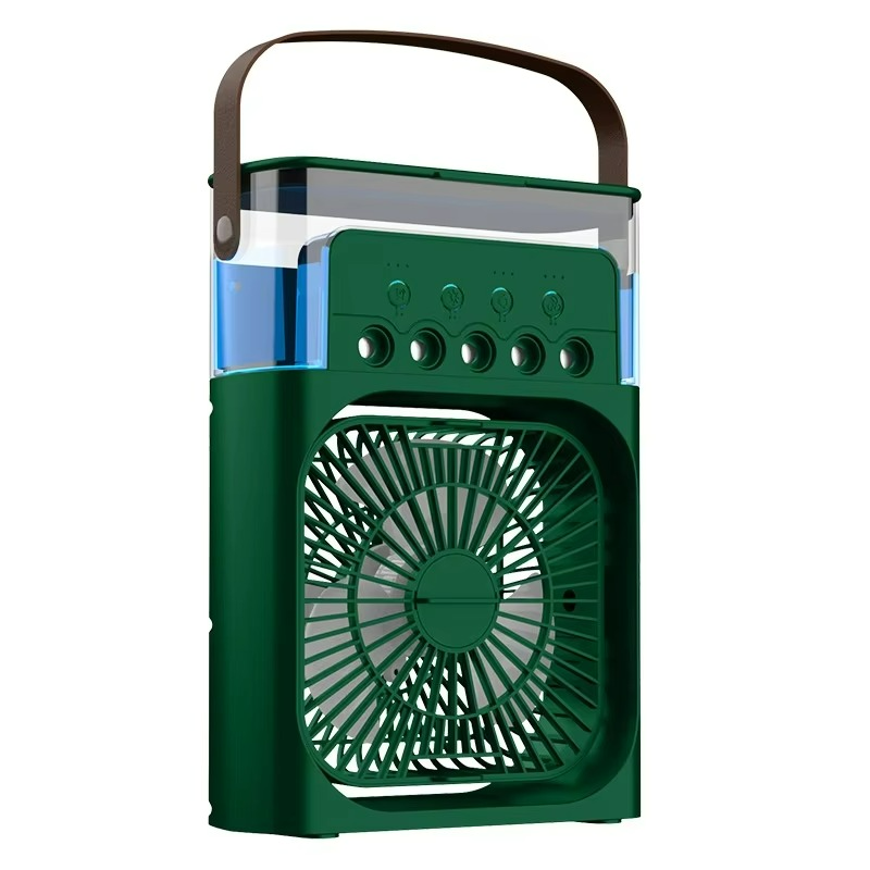 Ventilateur Refroidisseur d'Air Portable - Fonction 3-en-1 avec Lumière LED