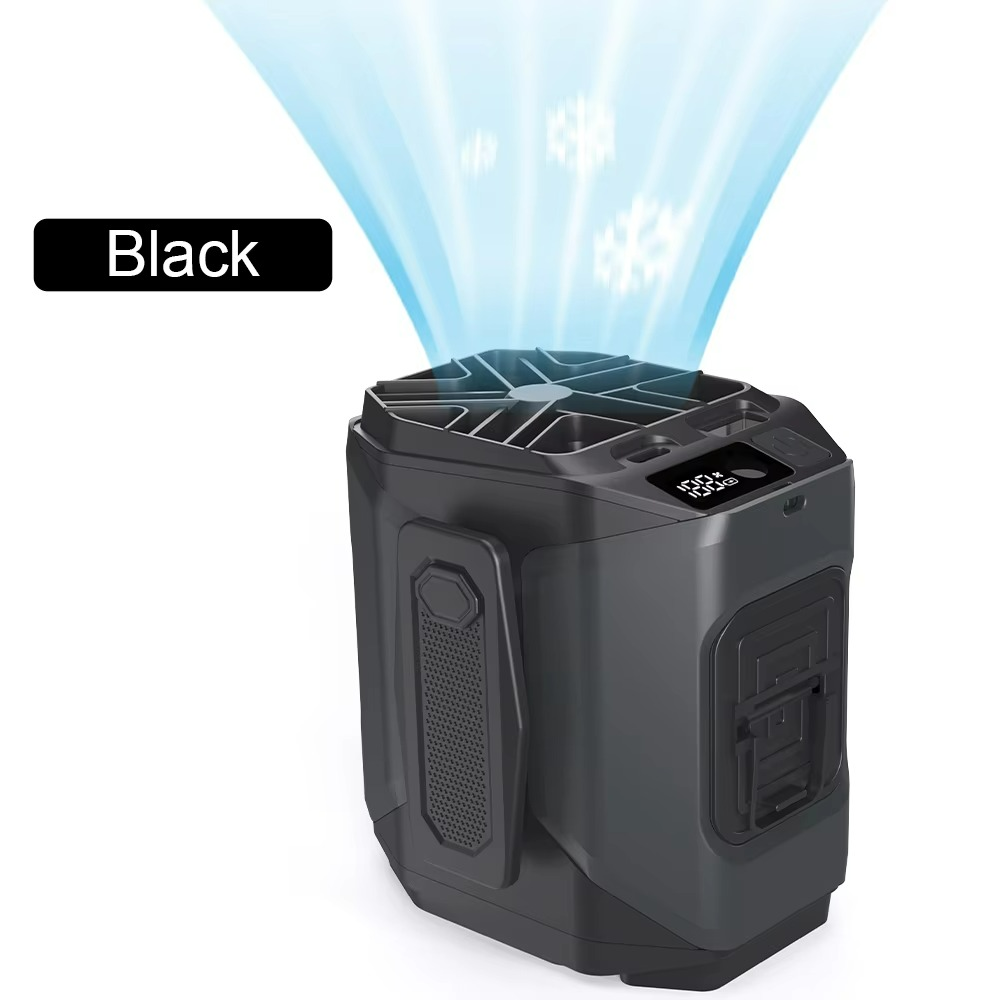 Ventilateur Portable avec Batterie Externe - Confort et Éclairage Pratique en Déplacement
