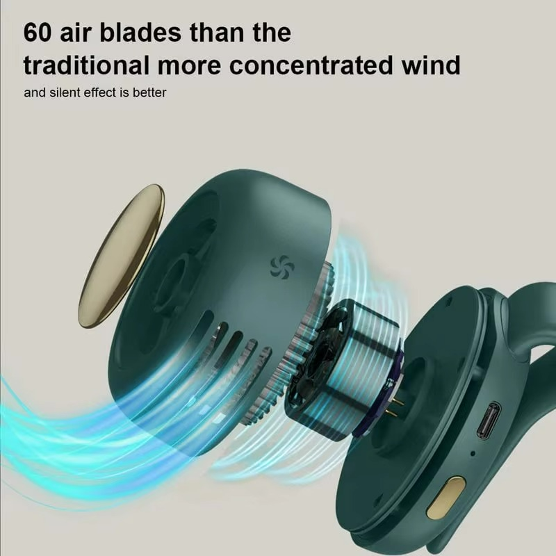 Ventilateur Personnel Clip Ceinture - Confort et Fraîcheur Mains Libres