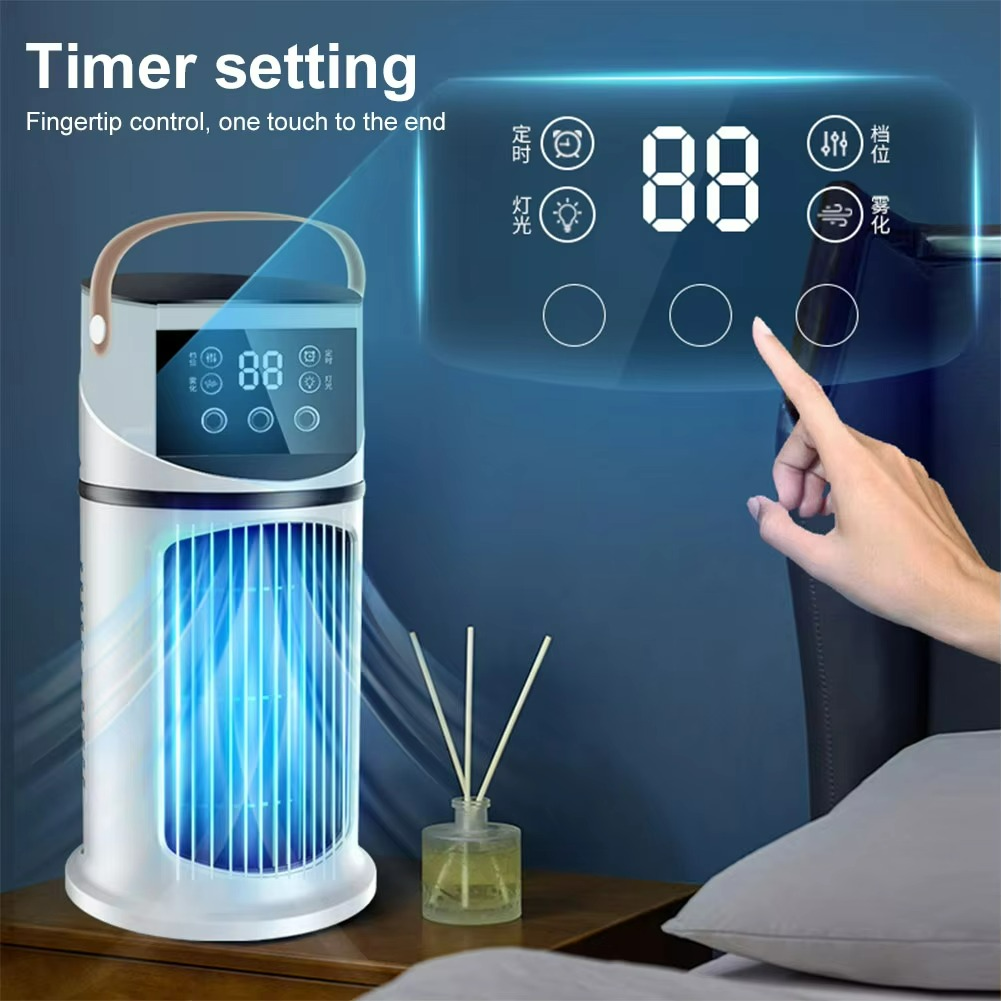 Ventilateur Refroidissant avec Humidificateur - Confort et Fraîcheur pour Intérieur
