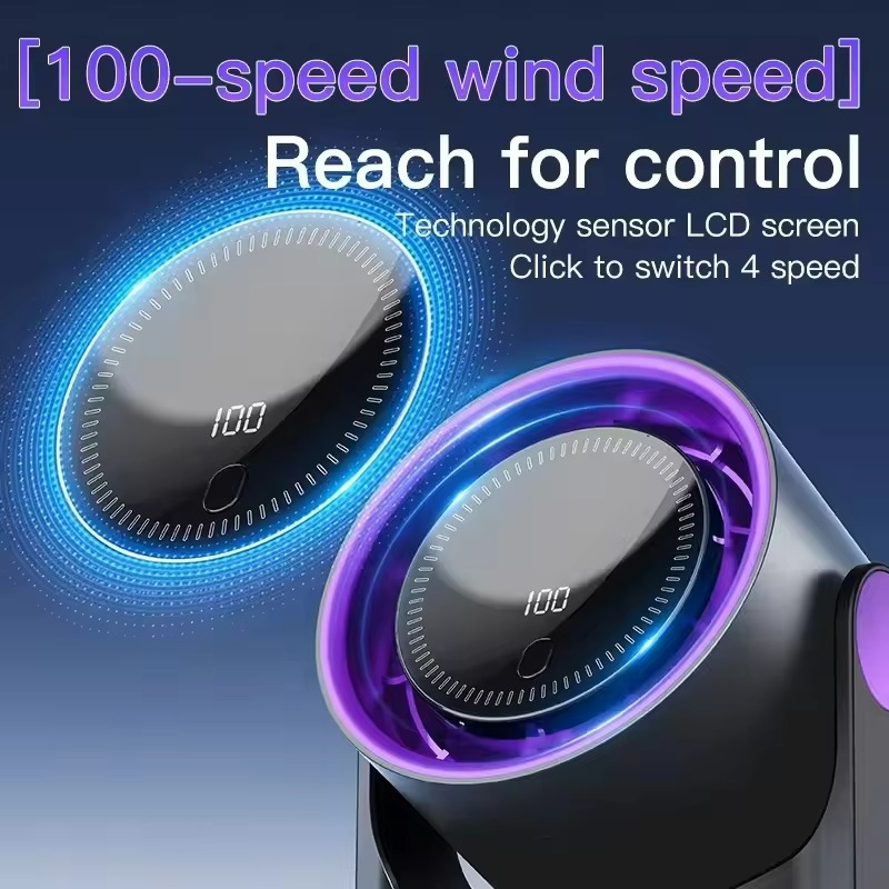 Ventilateur Portable Silencieux - Affichage Numérique et Humidification Intégrée