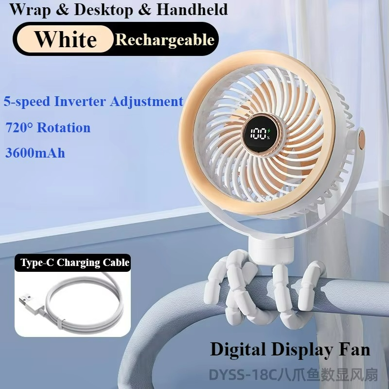 Ventilateur Portable Rechargeable USB - Refroidissement Silencieux et Efficace