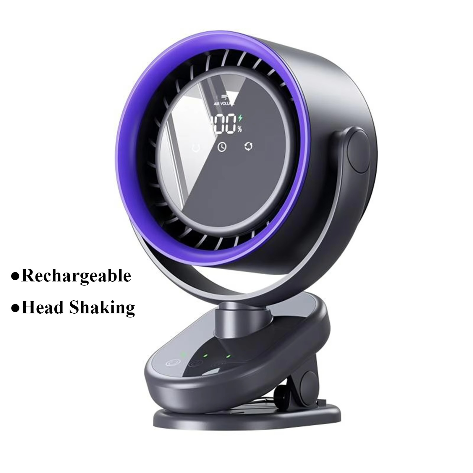 Ventilateur Portable Rechargeable USB - Refroidissement Silencieux et Efficace